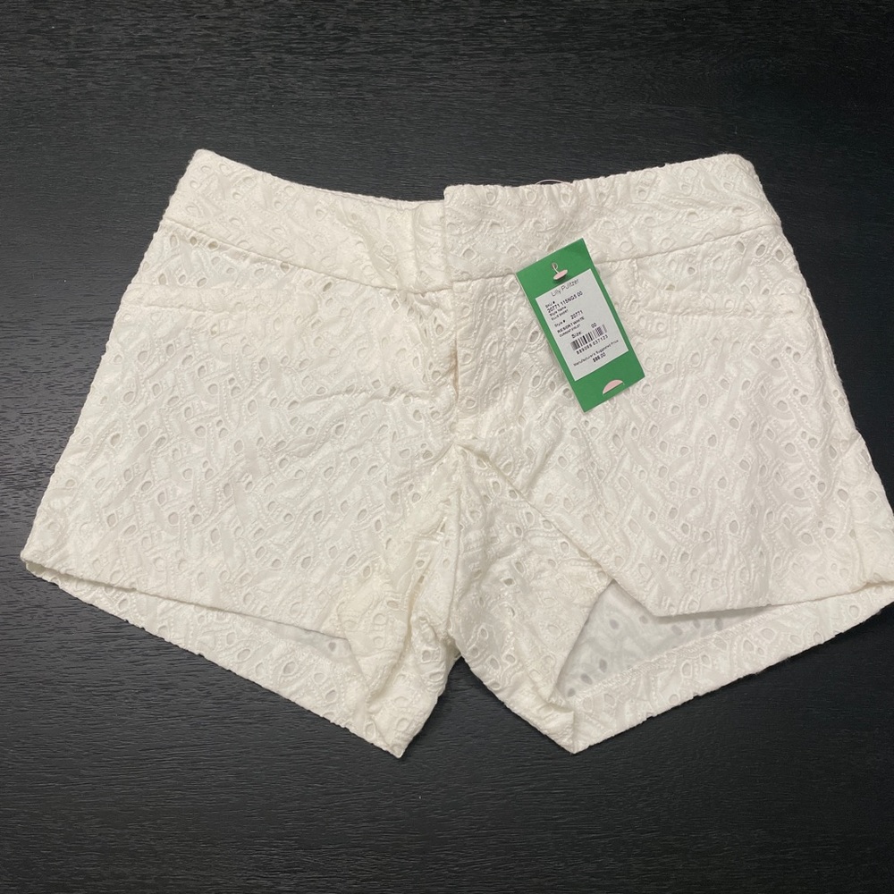 Lilly Pulitzer white eyelet shorts size 00